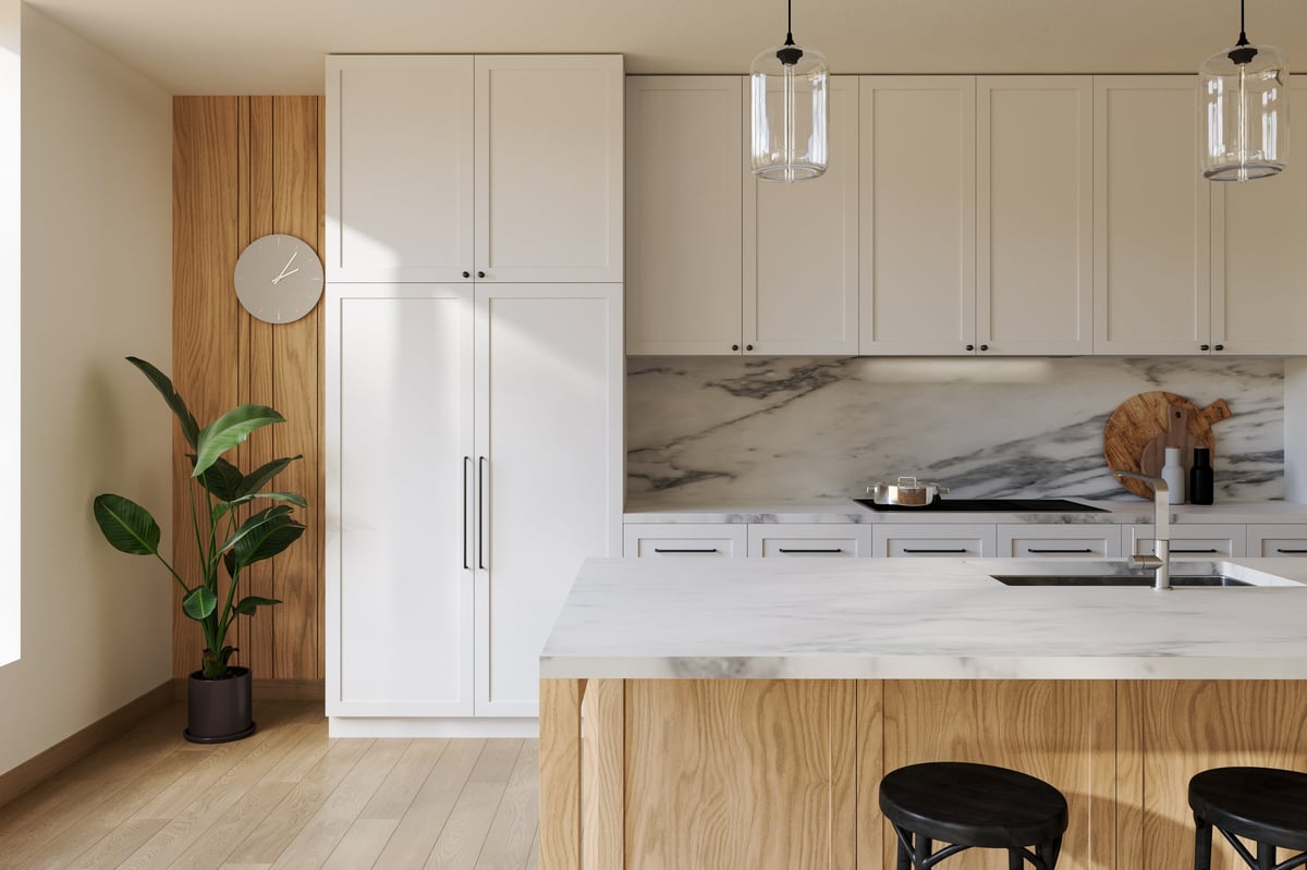 A finished kitchen renovation in Geelong with custom cabinetry by Morrissey Built